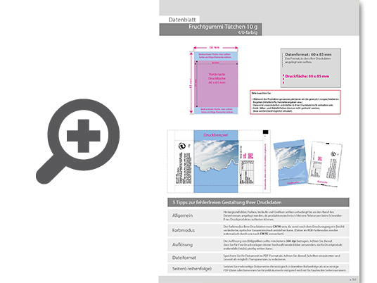 Product Bild fruchtgummi-t__tchen_10g_(form__fu__ballfieber)__4_0_farbig_einseitig_bedruckt